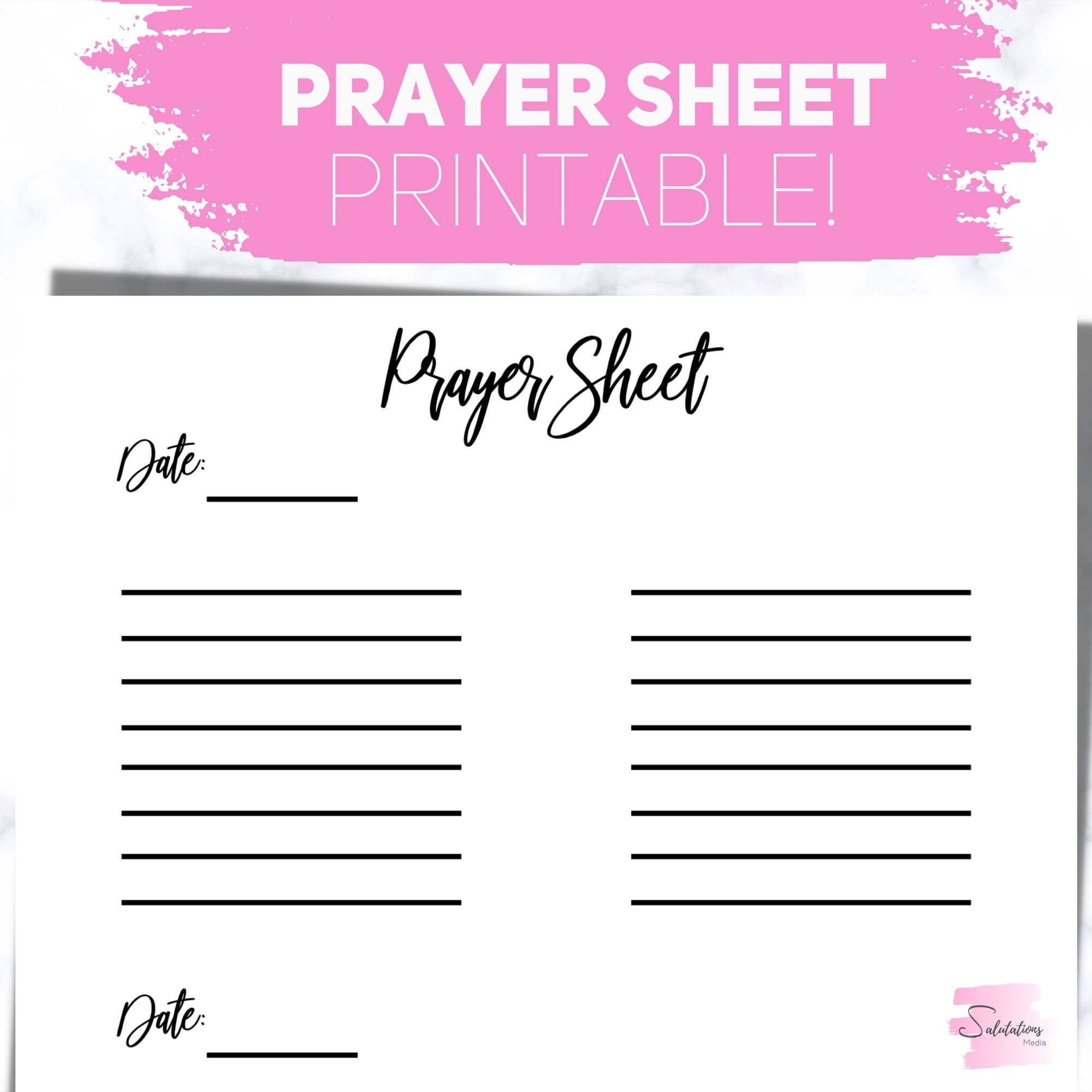 Prayer Request Sheets printable Prayer Sheets Bible Study Notes 
