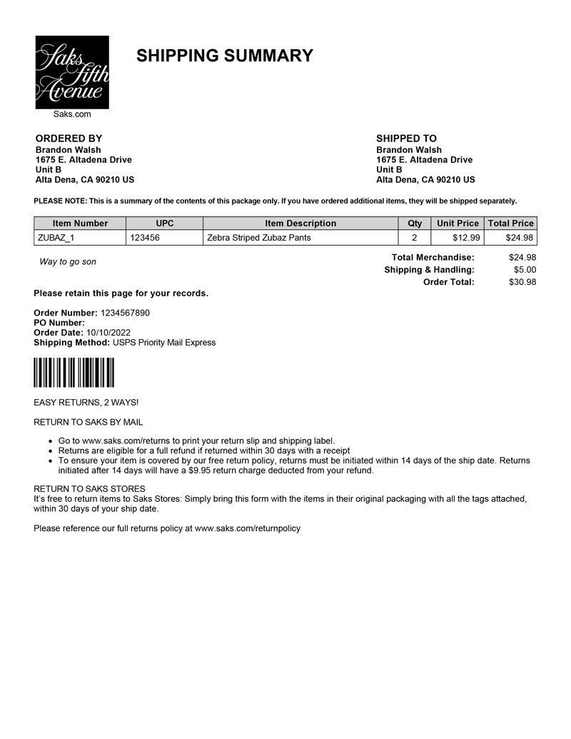 Purchase U0026 Download Shipstation Packing Slip Templates