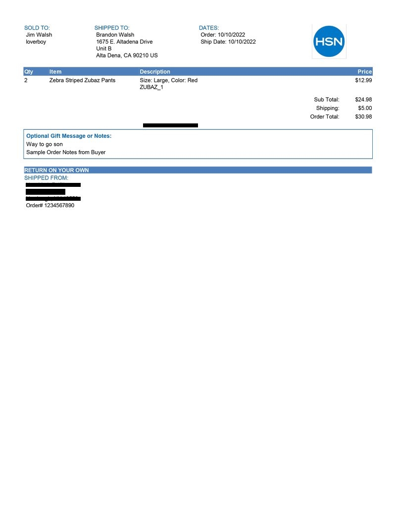 Purchase U0026 Download Shipstation Packing Slip Templates