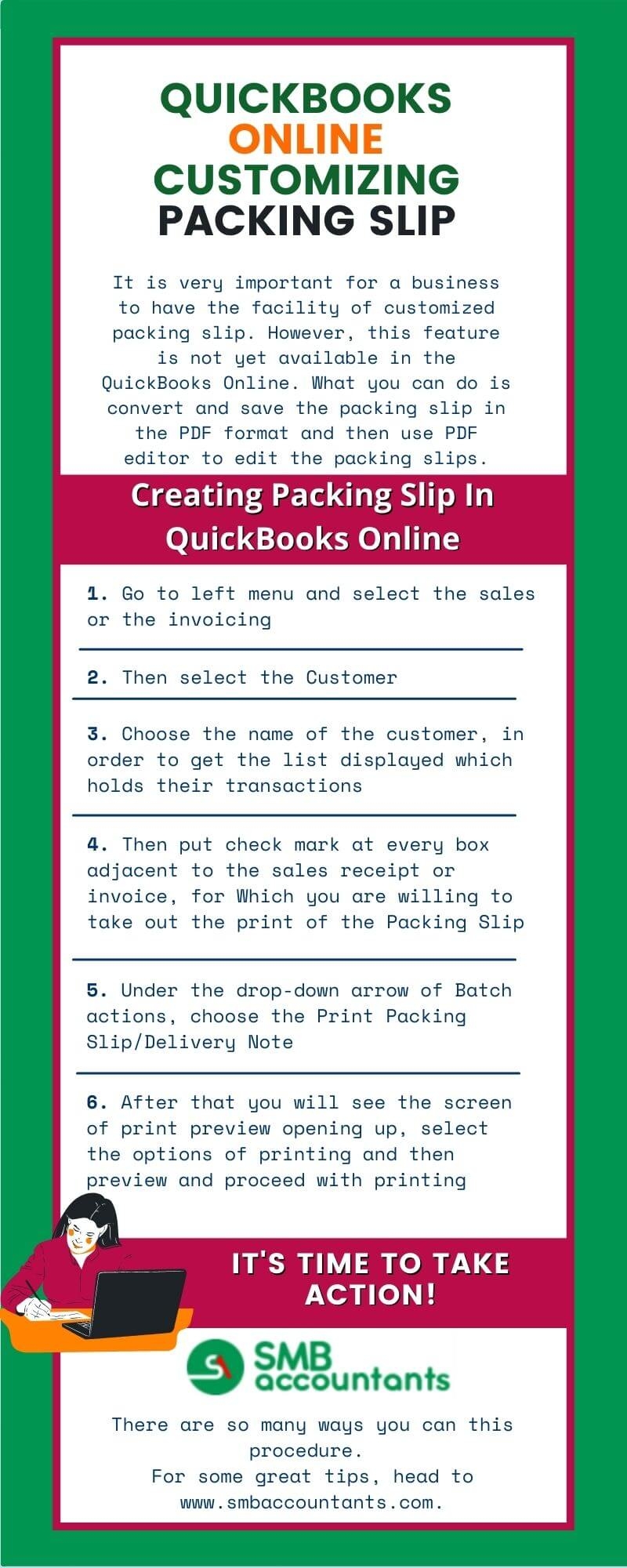 QuickBooks Online Customizing Packing Slip Smb Accountants