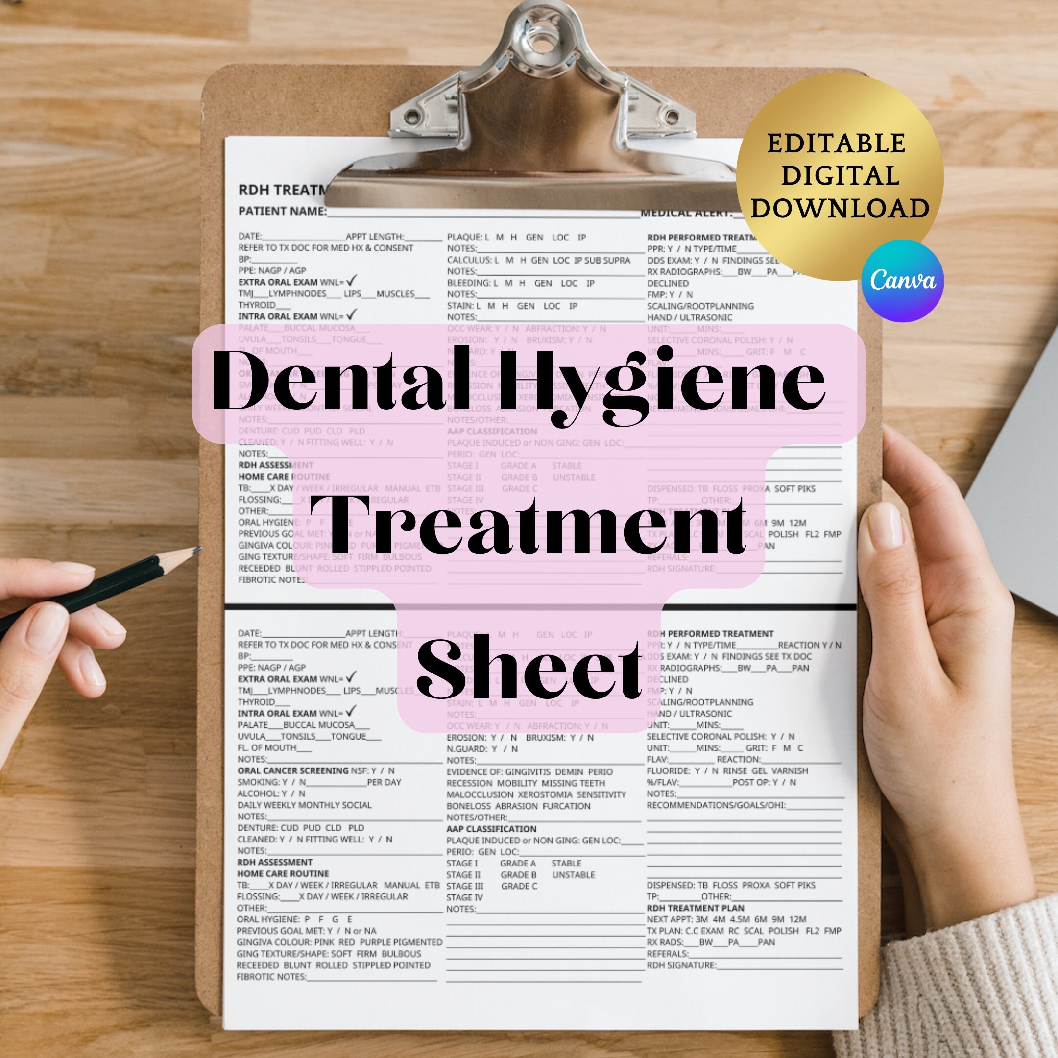 Dental Route Slip Template