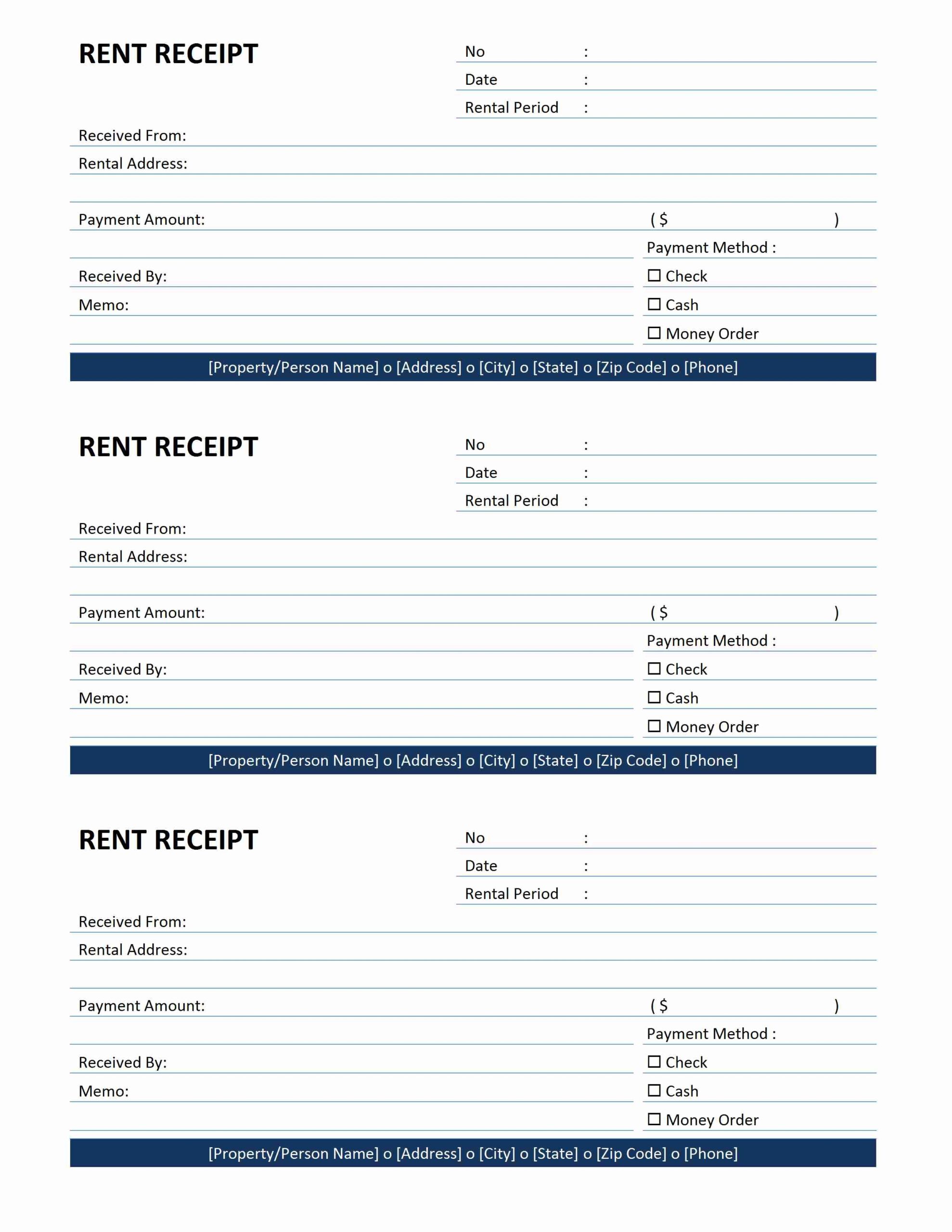 Rent Receipt