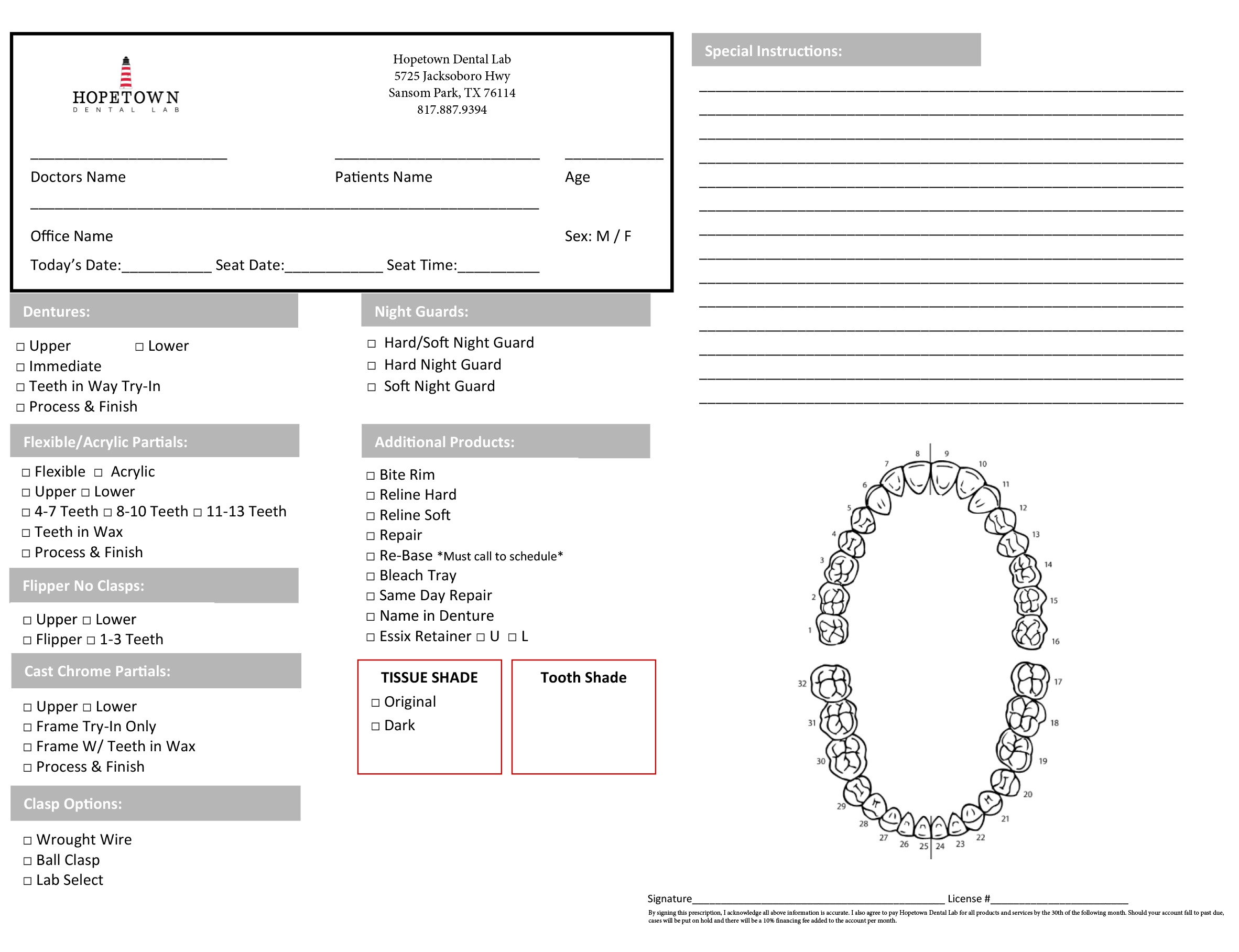 Rx Order Forms In Fort Worth Fort Worth Rx Order Forms