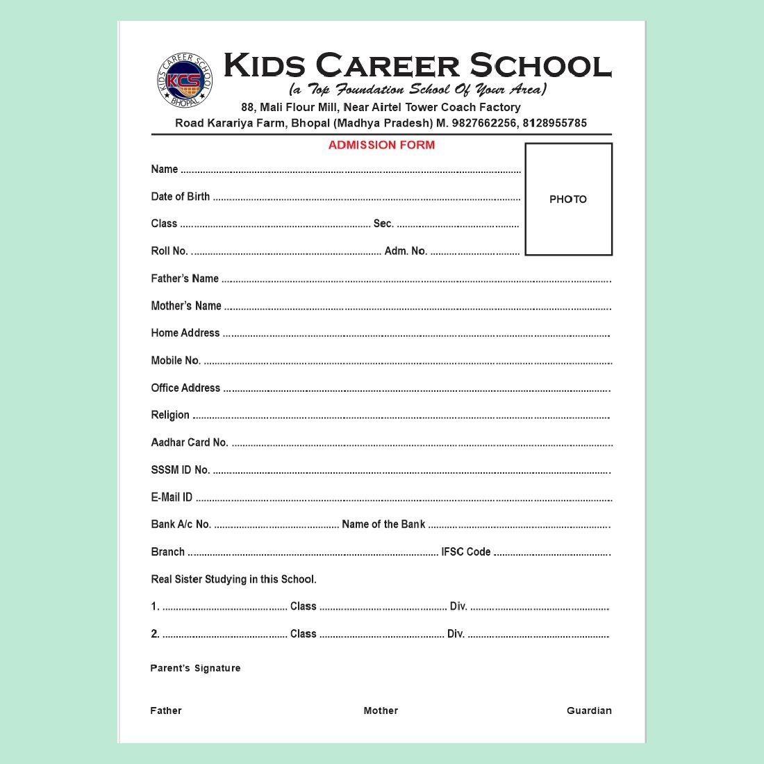 Academic Admit Slip Template