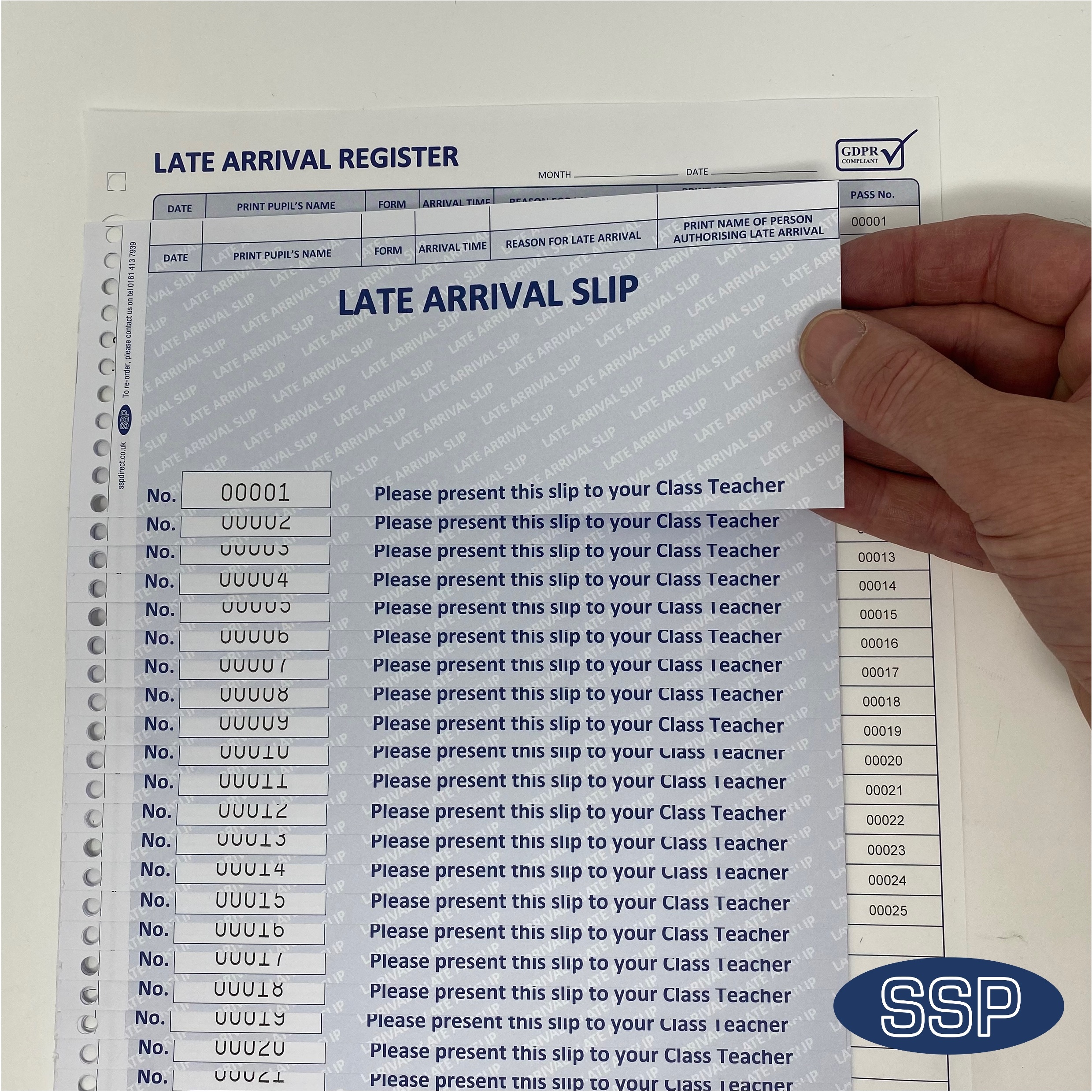 School Tardy Slip Template