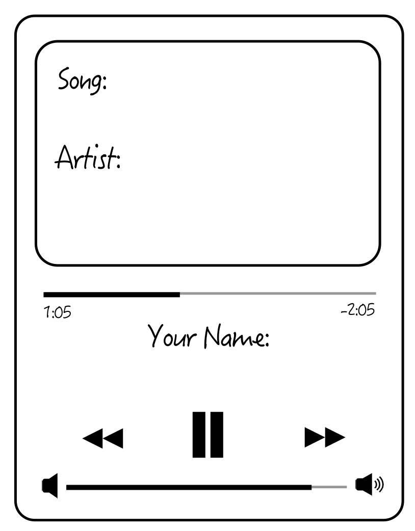 Karaoke Song Slip Template