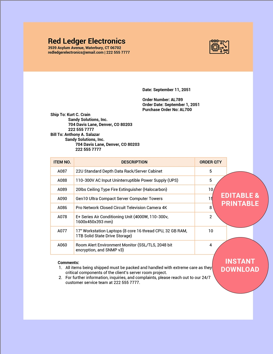 Simple Packing Slip Template In Word Google Docs Pages 