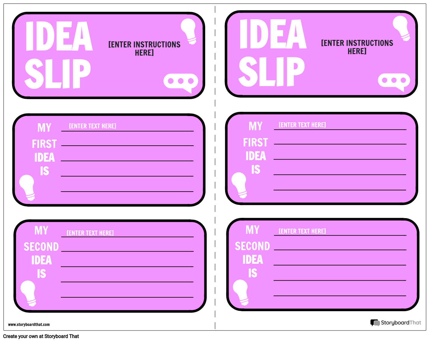 Storyboard That Free Suggestion Box Templates