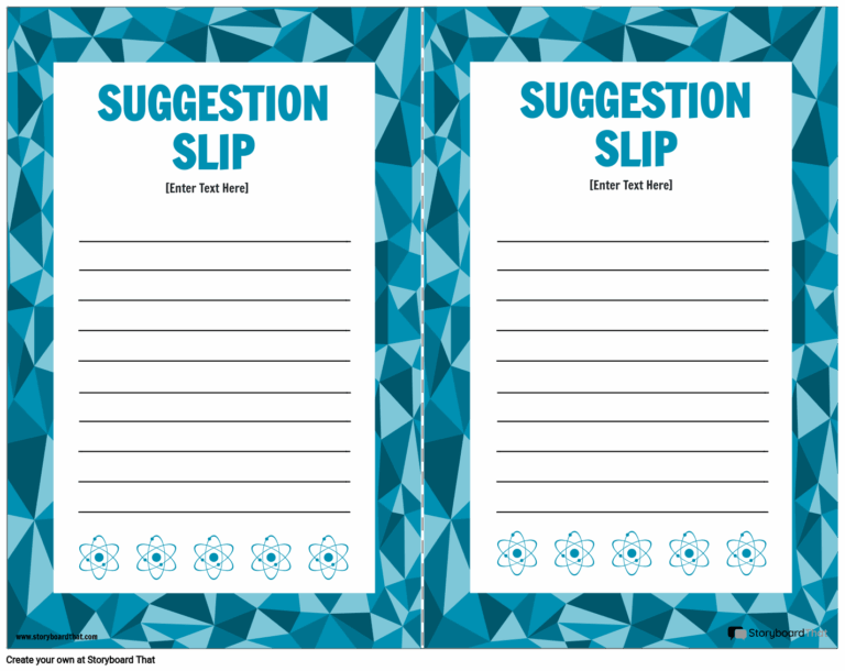 Storyboard That Free Suggestion Box Templates
