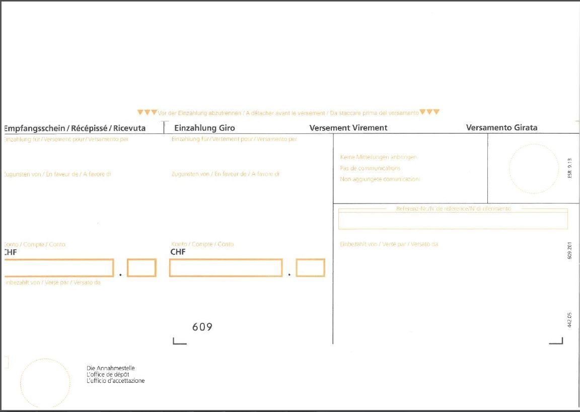 Swiss Orange ISR Payment Slip SAP Community