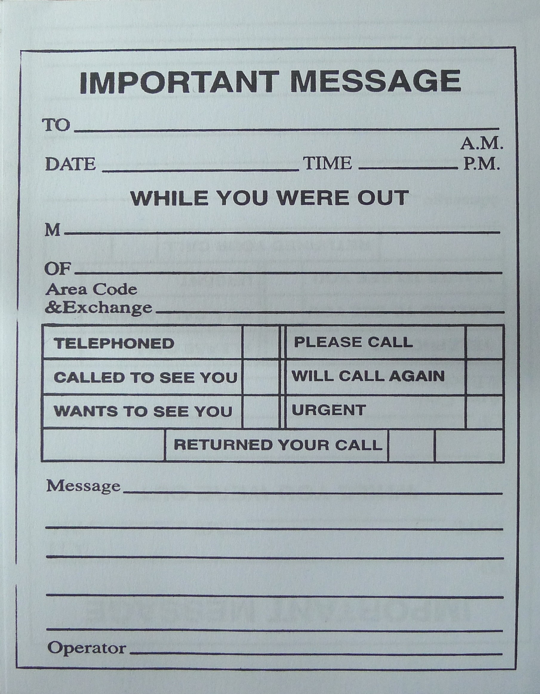 Telephone Message Pad BOSS School And Office Supplies