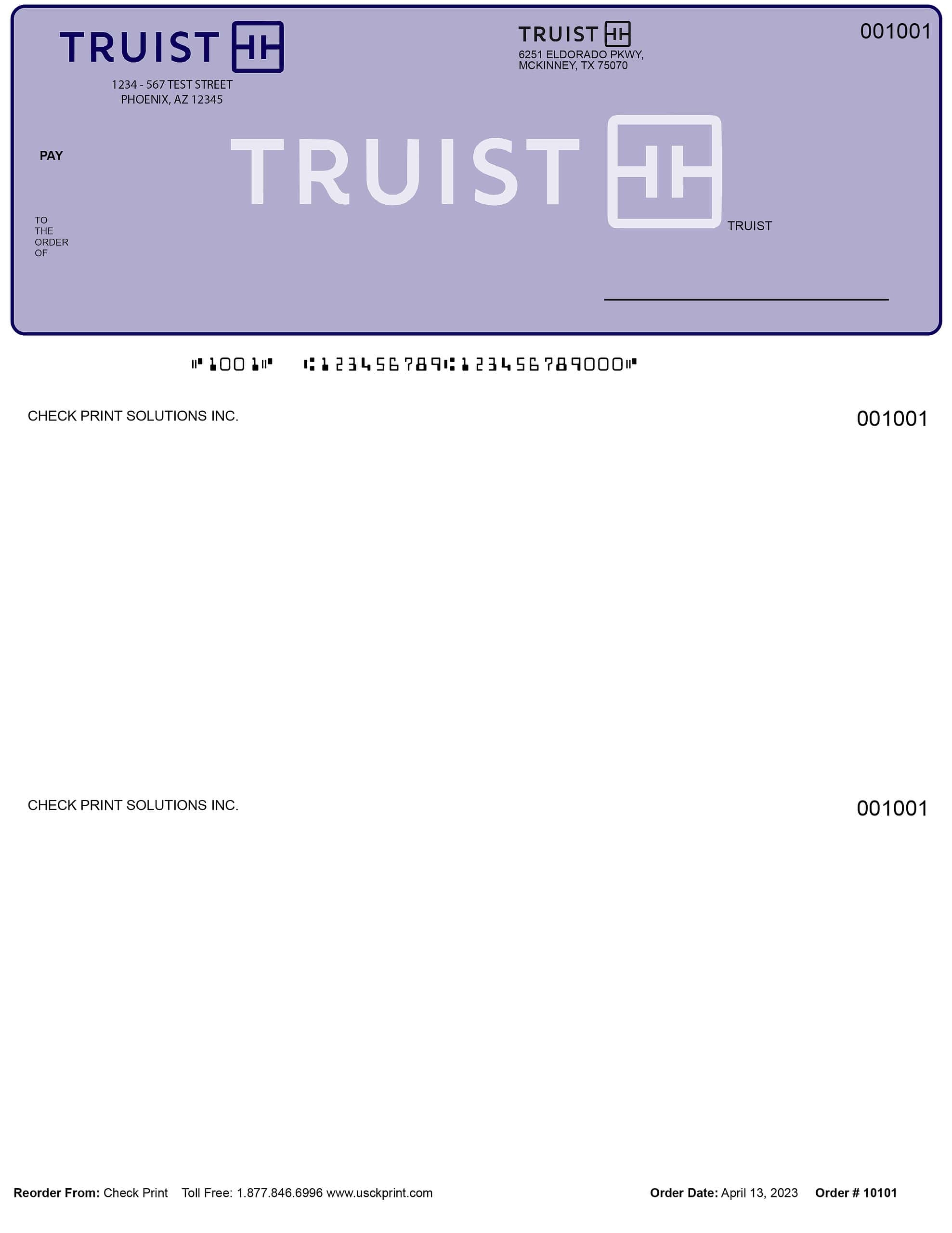 Truist Checks Order Checks Online Check Print