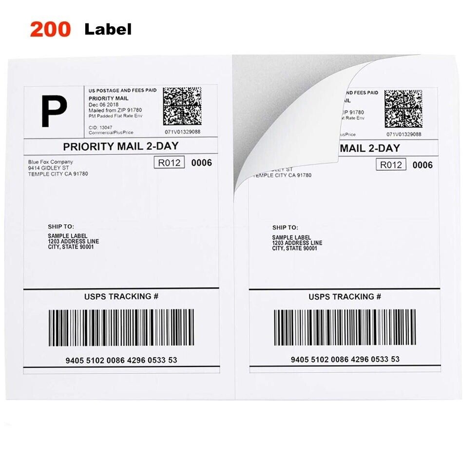 US 200 Shipping Labels 8 5x5 5 Self Adhesive 2 Per Sheet USPS UPS Fedex Universidad Industrial De Santander