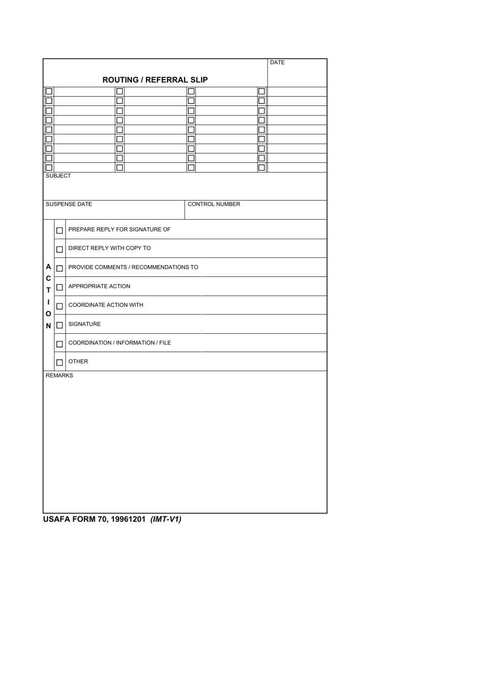 USAFA Form 70 Fill Out Sign Online And Download Fillable PDF Templateroller