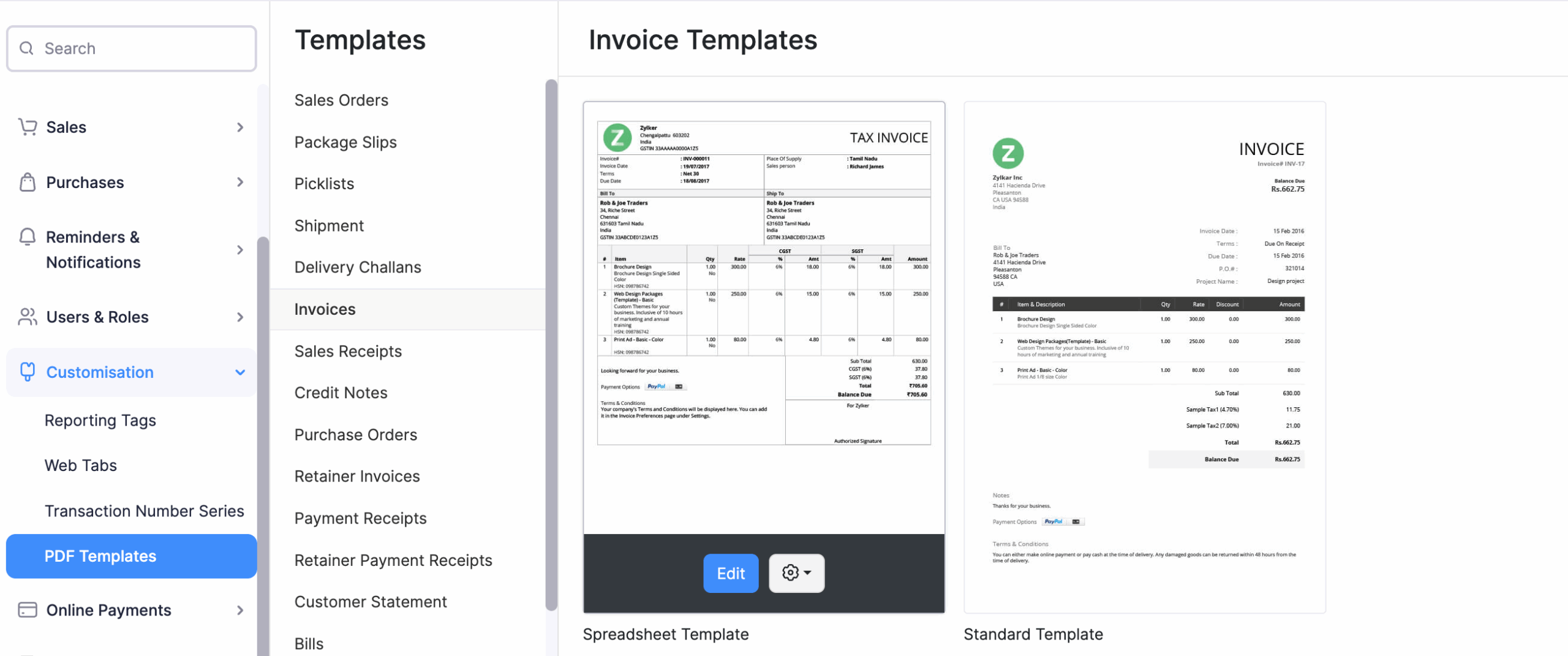 Enclosed Inventory Slip Template